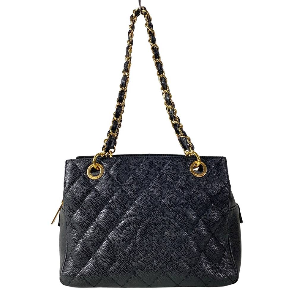 Chanel Caviar Medallion Chain Tote Bag